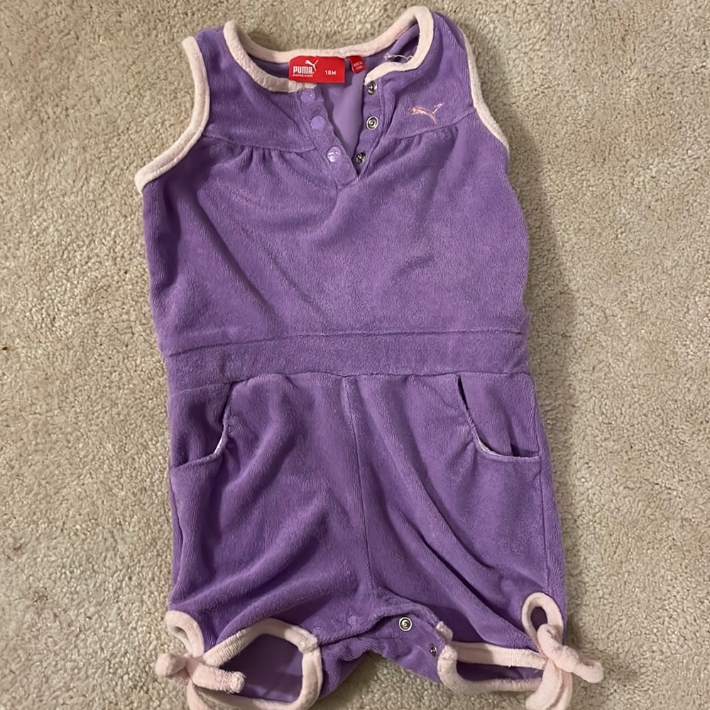 Puma terrycloth romper size 18 months